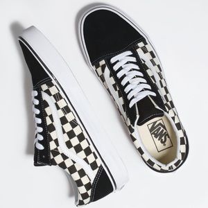 old skool checkerboard vans